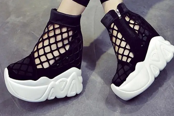 Женская обувь в римском стиле на молнии водонепроницаемые платформе босоножки