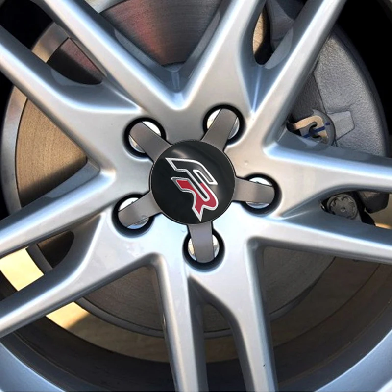 

4PCS 56MM Car Wheel Hub Center Cap Funny Car Stickers Aluminium FR Logo Rim Cover Emblem Styling Accessory Car DIY Auto Decal