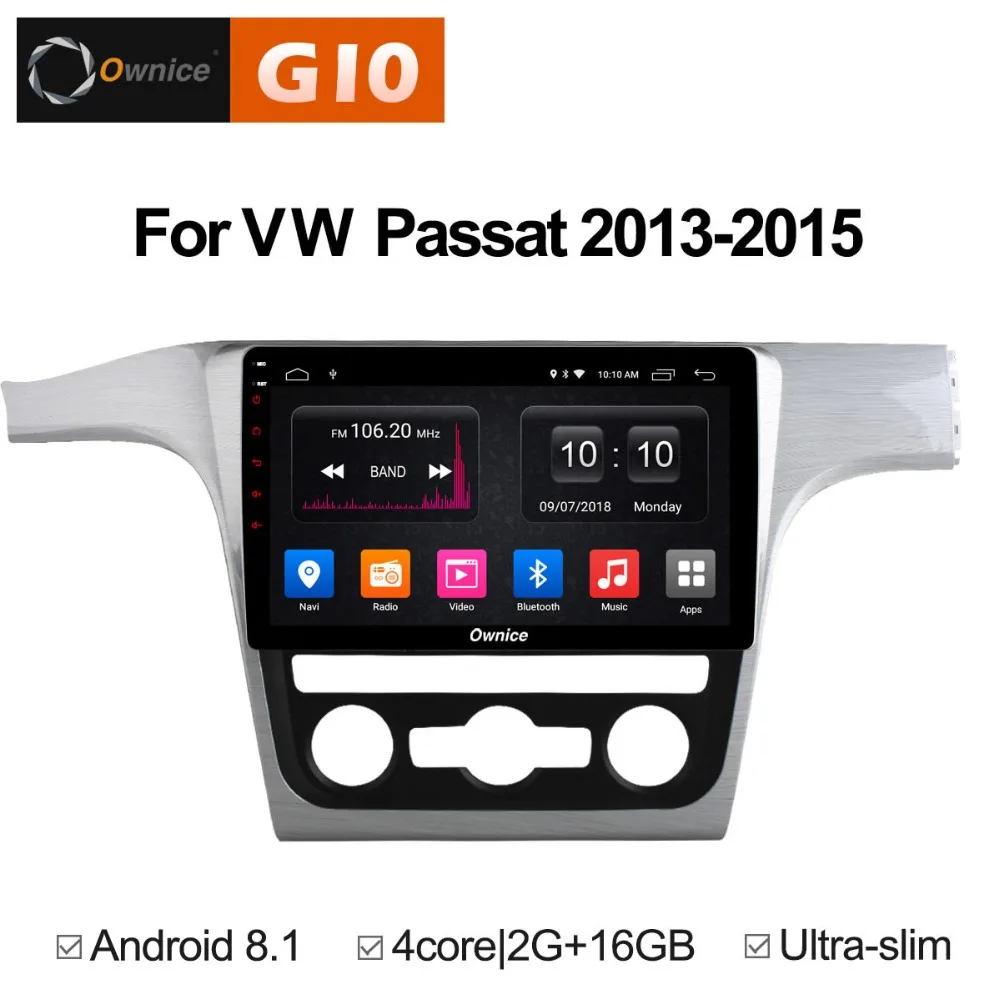 Четырехъядерный автомобильный DVD-плеер 2 Гб ОЗУ + 16 ПЗУ Android 8 1 для Volkswagen VW Passat 2013 2014