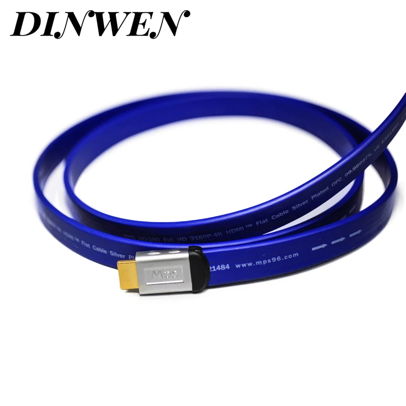 MPS Кабель HDMI 2 0 с посеребренным позолоченным разъемом 5N OFC + 3D 24AWG 4K X 2K возврат аудио