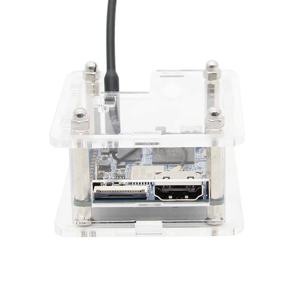 Оранжевый Pi Zero Plus2 акриловый чехол/заключите+ 5V 3A Мощность адаптер/Питание комплект для оранжевый Pi ноль плюс 2(Plus2