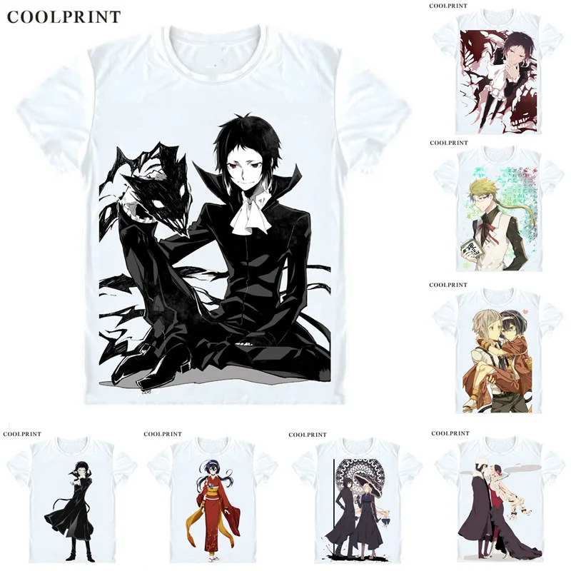 Футболка Coolprint Akutagawa Ryuunosuke художественная Мужская Повседневная футболка Bungou с