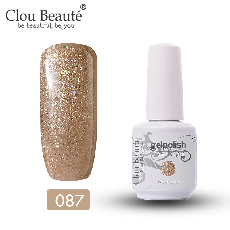 Гель лак Clou Beaute для ногтей телесный розовый красный отмачиваемый УФ 47 цветов