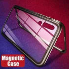 GETIHU Магнитный адсорбционный флип-чехол для телефона из закаленного стекла Роскошный металлический протектор для iPhone XR XS Max X 8 Plus 7 6 6S 8