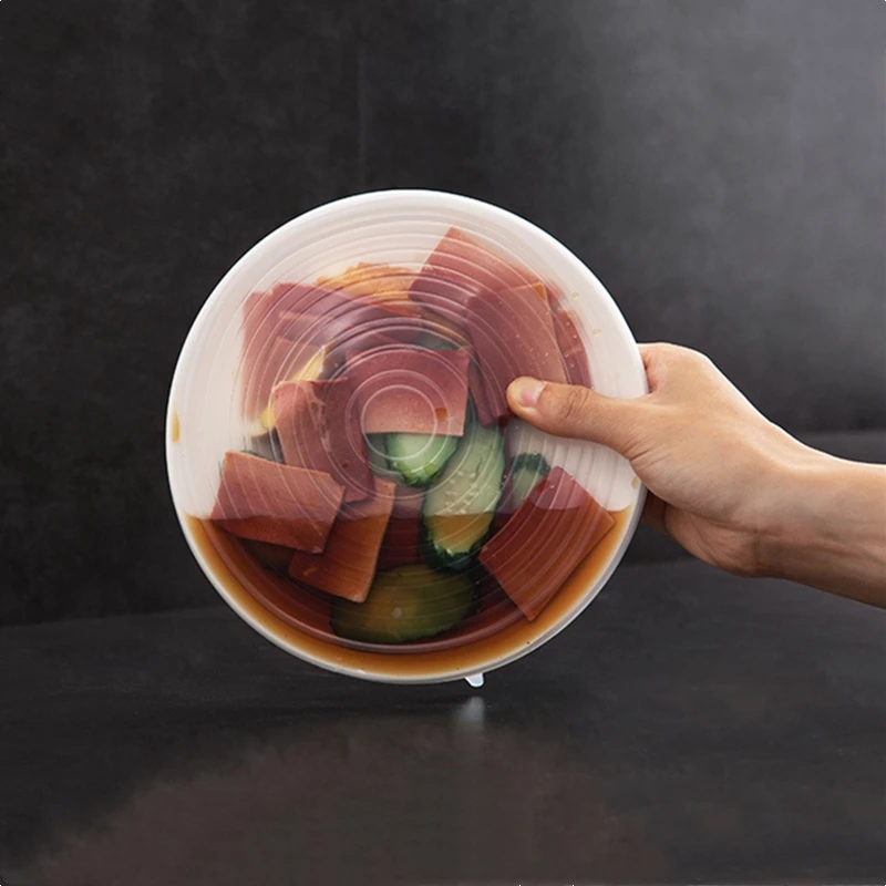 2 шт. силиконовые крышки для вакуумной упаковки продуктов|Крышки посуды| |