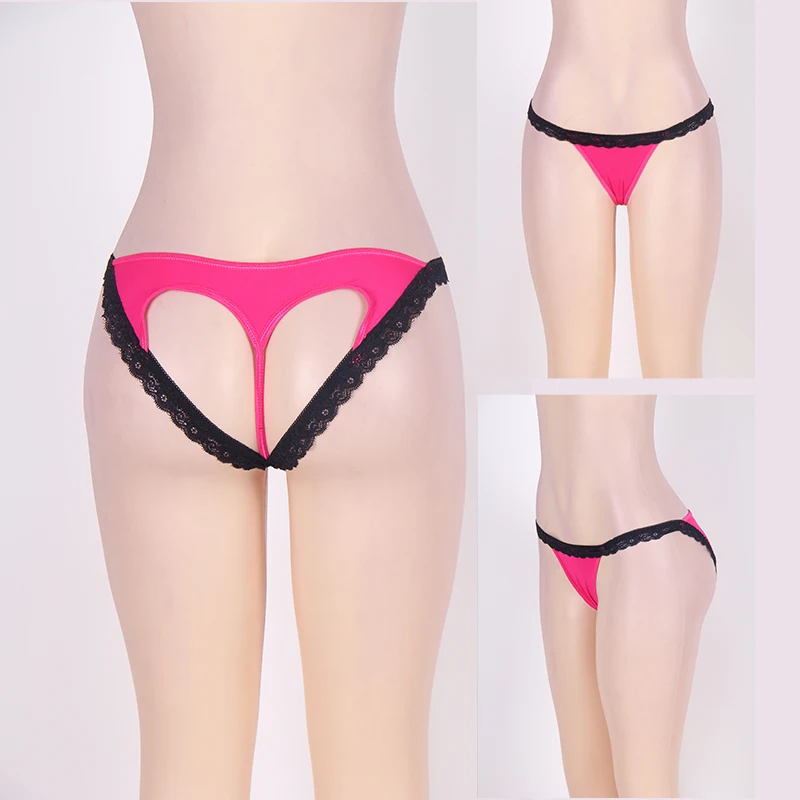 Comeondear Tanga Женские сексуальные стринги Женское нижнее белье открытая спина плюс размер кружевные трусики женские стринги красные черные трусы 3XL PB5106
