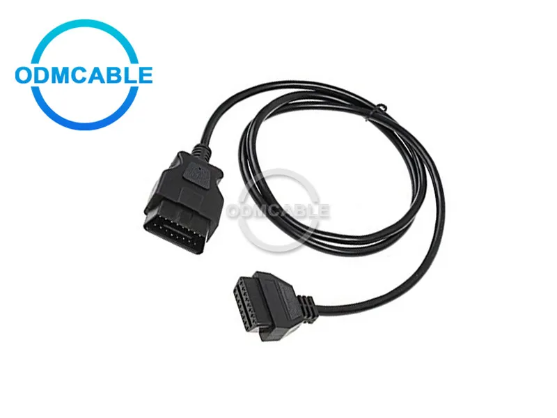 16 контактный кабель удлинитель OBD2 штекер гнездо OBDII Автомобильный