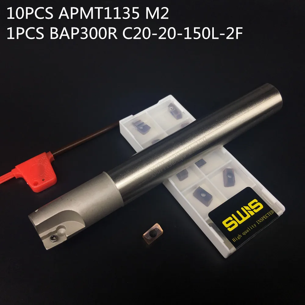 10 шт. APMT1135 M2 + 1 держатель фрезерного станка 20 мм модель BAP300R искусственная