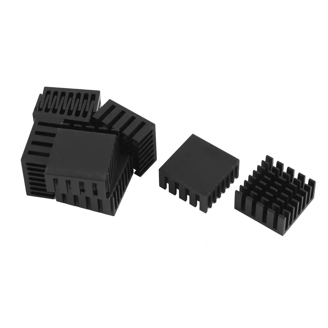 

10 Pcs Black Aluminum Cooler Radiator Heat Sink Heatsink 20mm x 20mm x 10mm