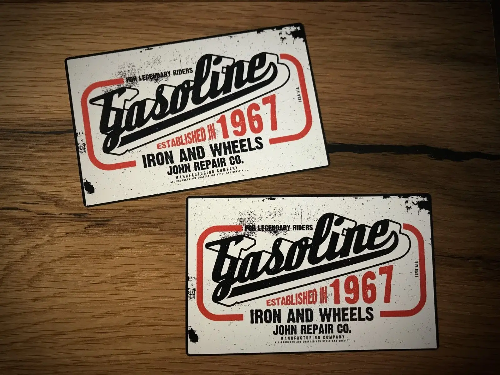 

Gasoline Oil Sticker Chopper Skull Rockabilly Oldschool Retro vintage # 019