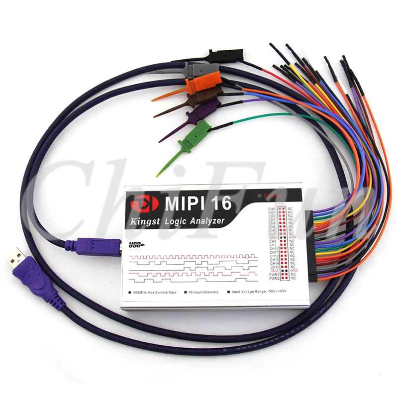 Английская версия MIPI16 USB логический анализатор 500 м Макс частота дискретизации 16