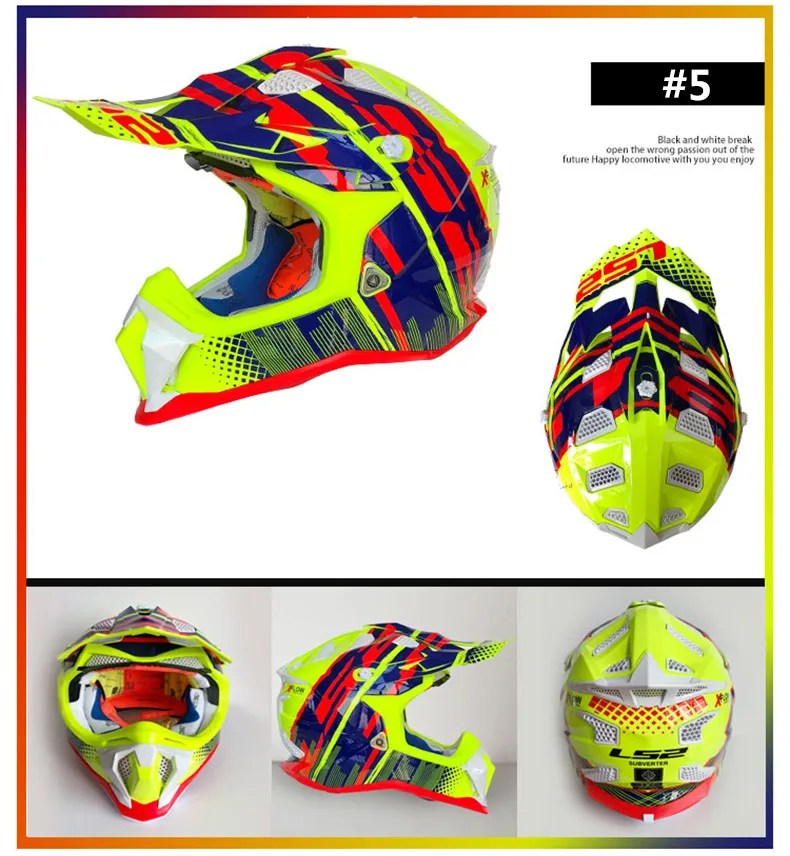 LS2 MX470 subverter шлемы для мотокросса шустрые ATV dirt bike racing enduro casco capacete внедорожный спортивный LS2 мотоциклетный шлем