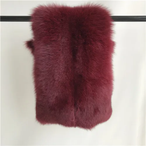 Wine red Новинка, модное пальто с воротником из натурального Лисьего меха, женская зимняя куртка, пуховое пальто, верхняя одежда, съемная джинсовая куртка, пальто из натурального меха - Цвет: Wine red