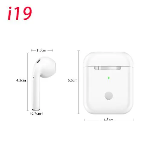 NEWi19 tws 1:1 Беспроводные Bluetooth 5 0 наушники Автозапуск стерео с микрофоном