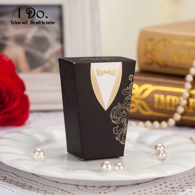 Free Shipping 5 Pairs Bride And Groom Wedding Favor Boxes Candy Box Casamento Favors Gifts | Дом и сад
