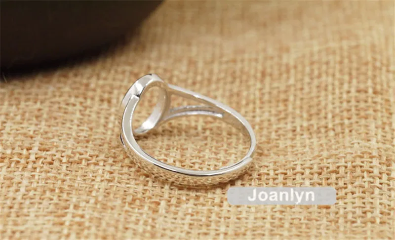 Основание для кольца Joanlyn овальных кабошонов 8x10 мм с белым позолоченным