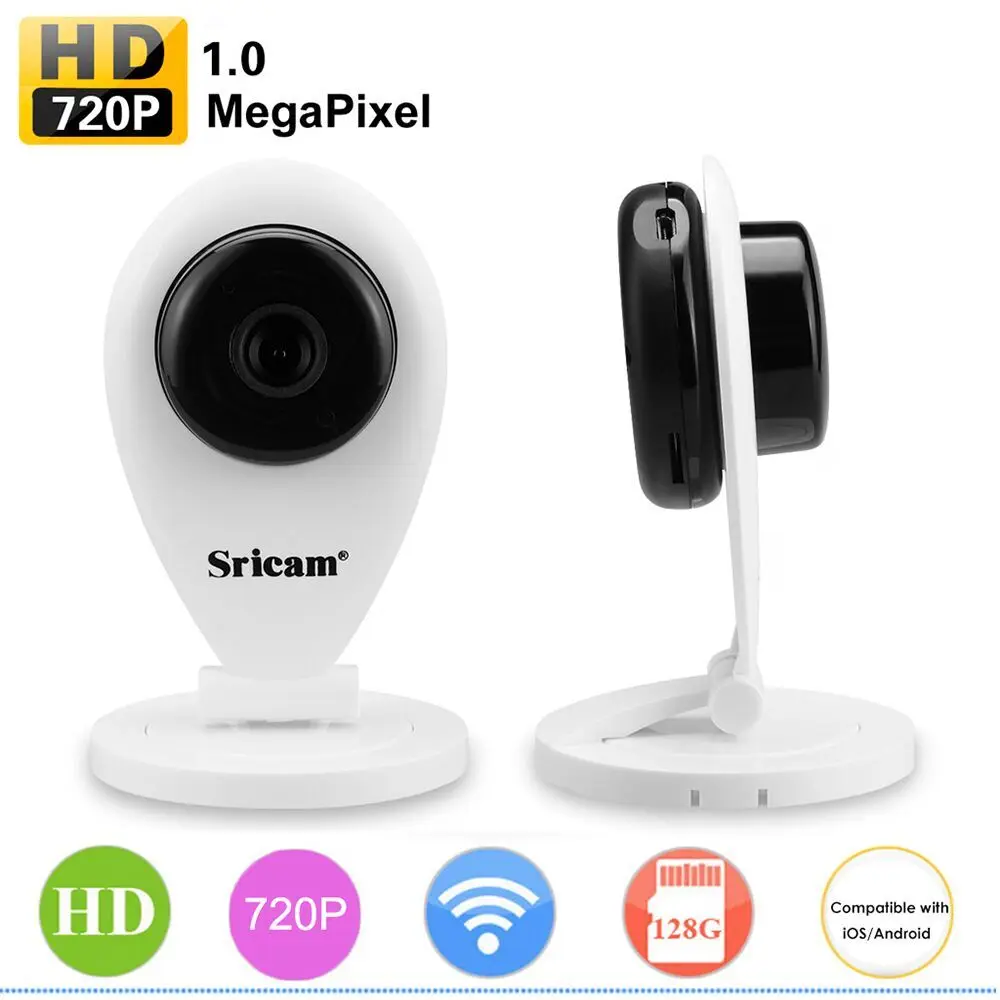 Оригинальный Sricam IP камера HD 720 P Wi Fi P2P мини Видеоняни и радионяни Smart ONVIF
