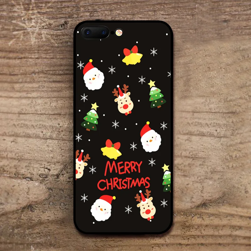 Милый Рождественский Мягкий силиконовый чехол из ТПУ с Санта Клаусом для iphone X 6 7 8