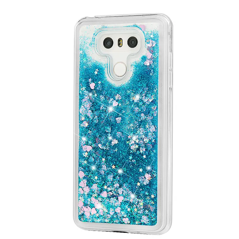 TURATA Quicksand Cover for LG G6 Silicone TPU Case Luxury Dynamic Sand Glitter Liquid Cases For Funda |