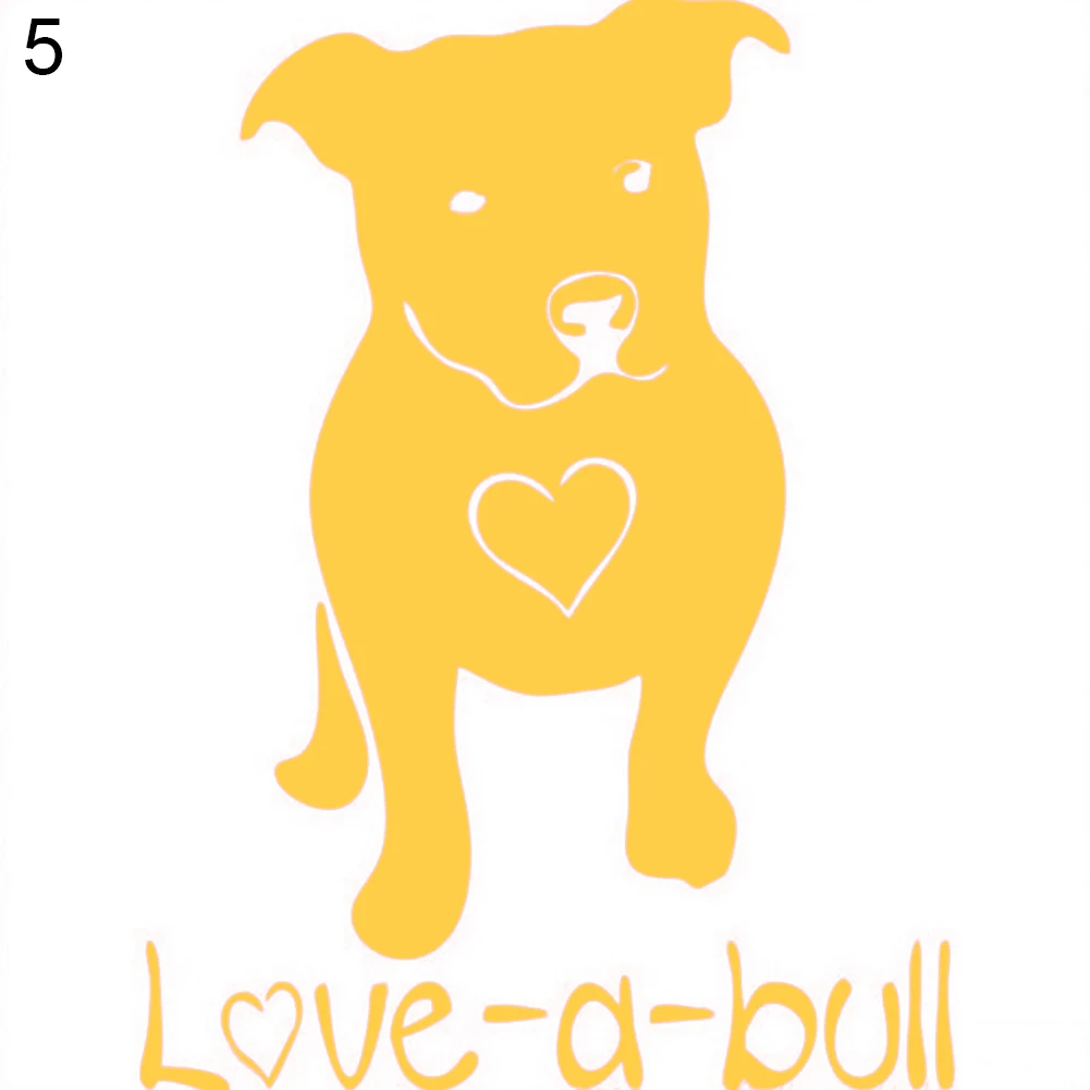 Cute Pitbull Bulldog Pattern Reflective Waterproof Car Sticker Decal DIY Decor | Автомобили и мотоциклы