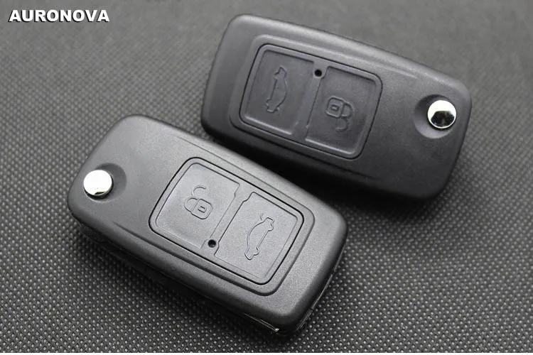 Auronva флип складной ключ оболочки для Chery A3 A5 Fulwin 2 Cowin 1 2 3 Tiggo E5 Riich X1 чехол для дистанционного ключа от машины Тип 2