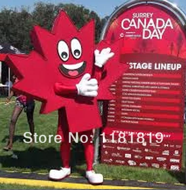 Маскарадный костюм в виде кленового листа персонализированный мультяшный