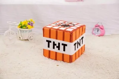 TNT 10 см * Плюшевые игрушки Minecraft хлопок чучела брелок бомба для детей подарок