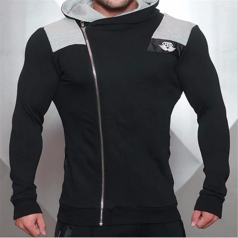 W-12 Black gray Бренд Shark Bay Gyms, бренд, толстовка, мужские толстовки, зимняя однотонная толстовка с капюшоном, мужская куртка в стиле хип-хоп, пуловер, мужские повседневные спортивные костюмы - Цвет: W-12 Black gray