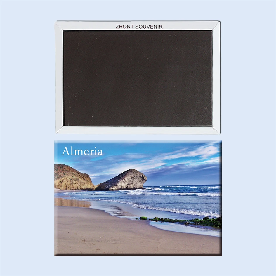

The waves and sand Almeria Spain 22955 Magnetic refrigerator Travel souvenirs