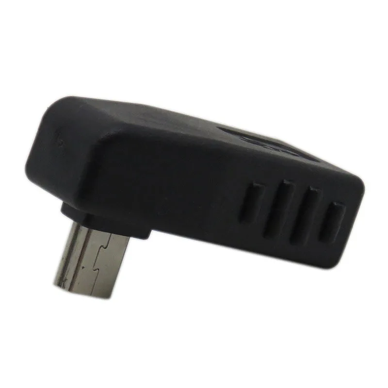 Высококачественный 90 градусный вниз правый Anlgled USB мама к мини папа OTG адаптер для