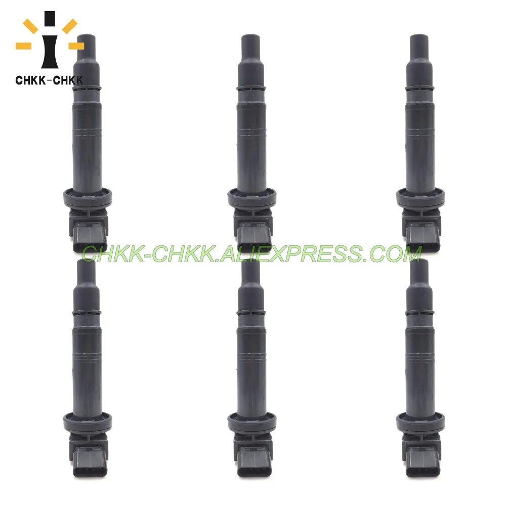 6 шт CHKK-CHKK автомобильный аксессуар 90919-02248 катушки зажигания для Toyota 4runner Tundra Tacoma FJ
