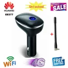 Разблокированный 4g Роутер для автомобиля Huawei CarFi E8377 404HW LTE, точка доступа 4G LTE Cat5 12 В, автомобильный Wi-Fi роутер fdd all band pk e8278 e8372