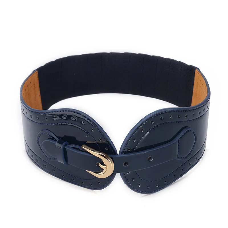 Женский широкий пояс из воловьей кожи эластичный для женщин|elastic belt|elastic fashion