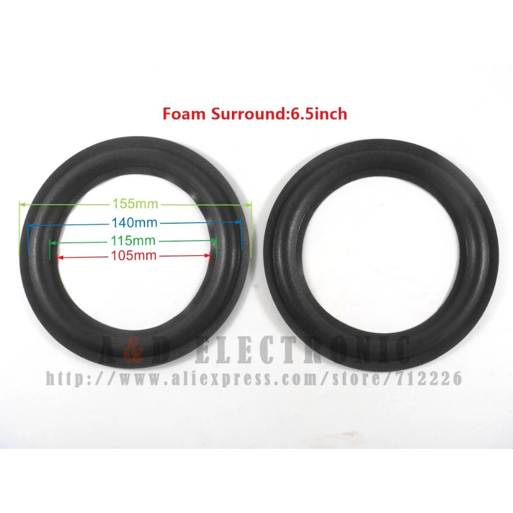10 pcs /lot 6 1/2 in. brand new speaker surround - 6.5'' 6.5 inch repair foam Surround | Speaker Accessories