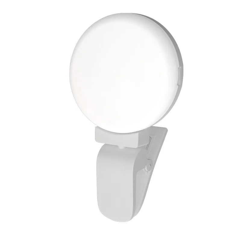 White Usb зарядка селфи кольцо светодиодный светильник для телефона объектив мобильного телефона светодиодный Sefie лампа кольцо вспышки линзы для Iphone samsung - Цвет: White
