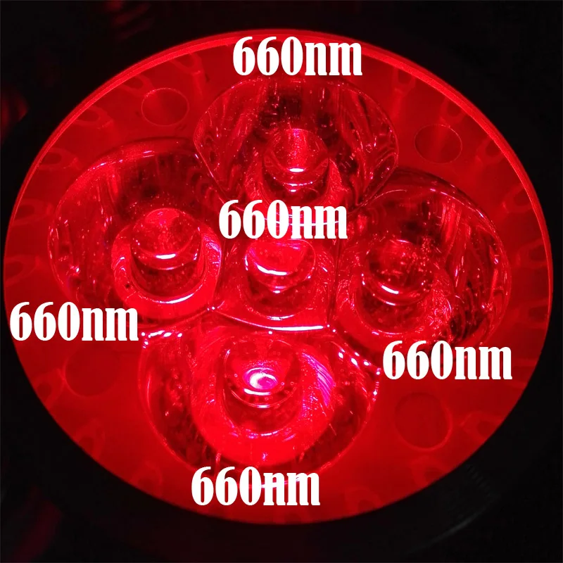 5 Red 660nm Светодиодный светильник для выращивания, полный спектр, гидропонный садовый парник и тент для выращивания, красный(660nm) IR(730nm - Испускаемый цвет: 5 Red 660nm