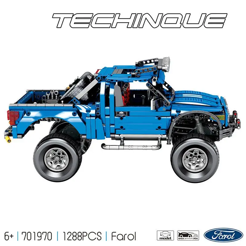 Technic Series 701970 Новый F 150 Raptor модель машины пикап Строительные блоки Набор