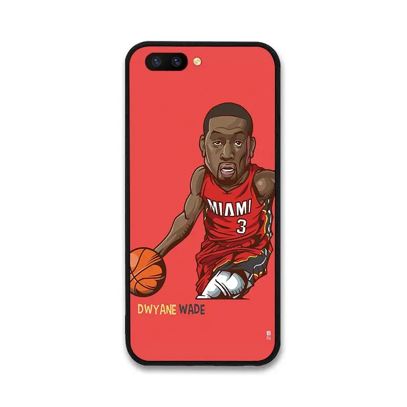 NBA мультфильм спортсмены спортивная звезда пластиковый жесткий чехол для OPPO R9 R11