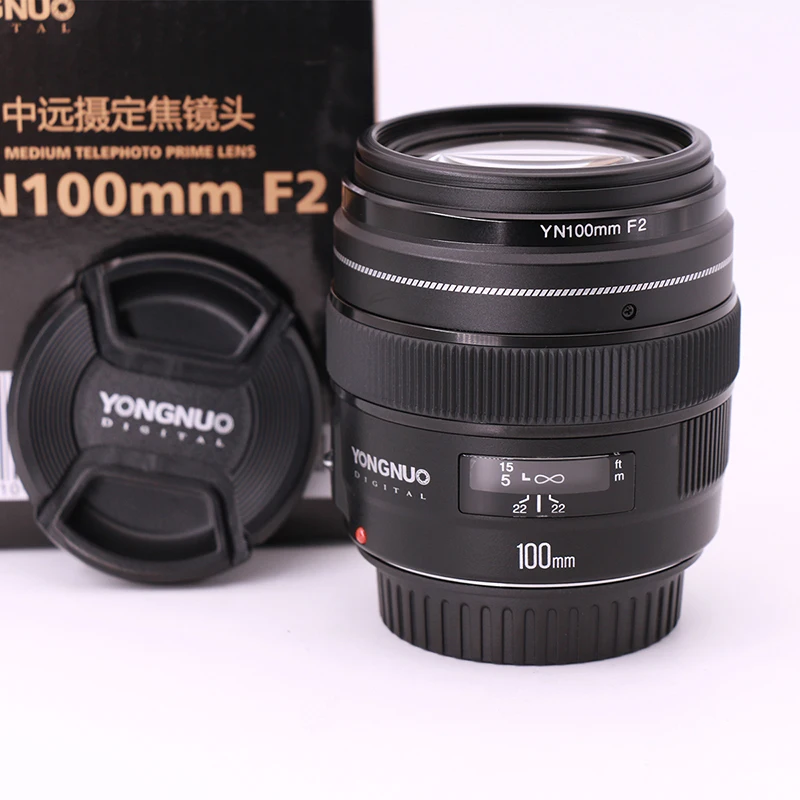 В наличии! Объектив YONGNUO YN 100 мм F2 AF с большой апертурой и автофокусом для DSLR-камер