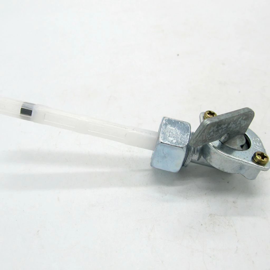 Motorcycle Gas Petcock Fuel Tap Valve Switch Pump For CG-125 156FMI Honda FUEL Silver Aluminum+Plastic |