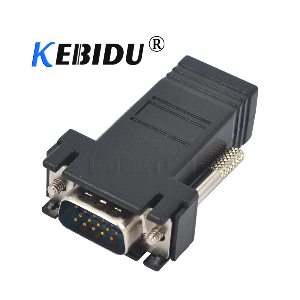 Удлинитель kebidu RJ45 в VGA шнур удлинитель штекер к локальной сети Cat5 Cat5e Ethernet Женский