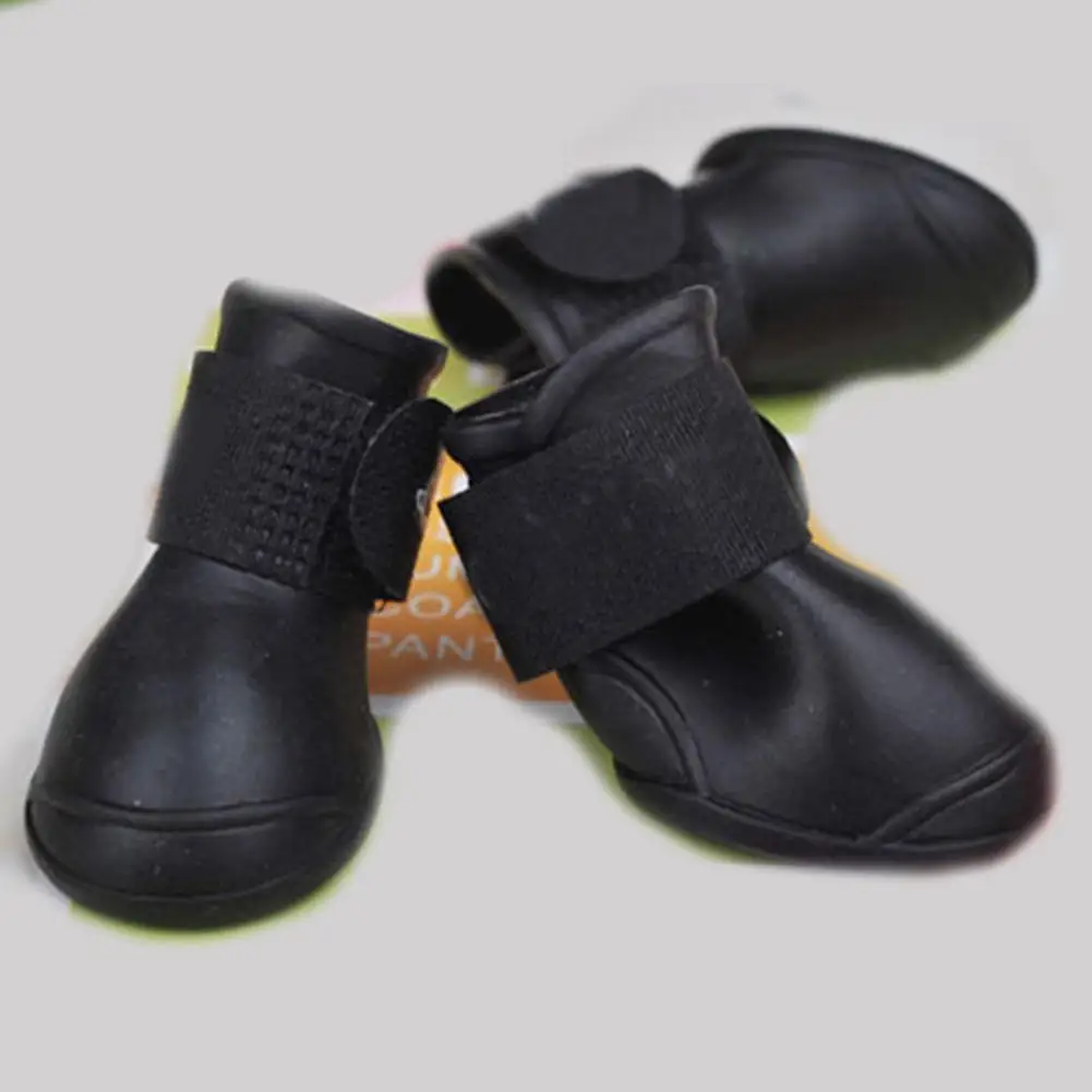 Нескользящие резиновые сапоги для домашних животных 4 шт./компл.