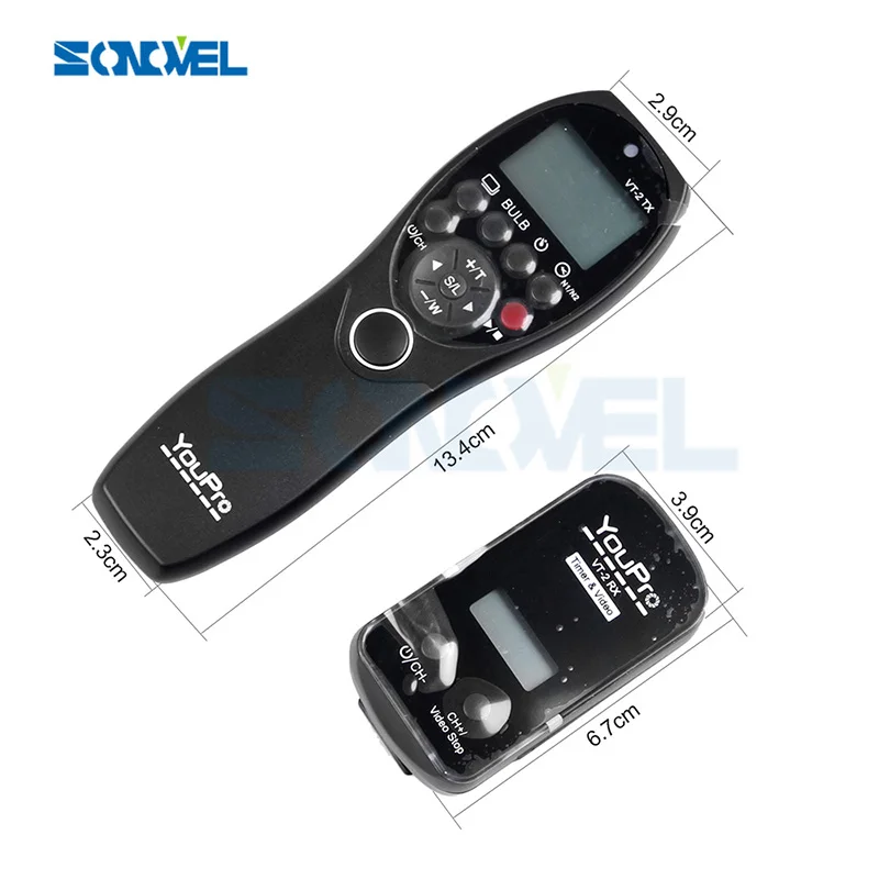 Беспроводной пульт дистанционного управления YouPro VT 2 Commander ЖК дисплей Таймер