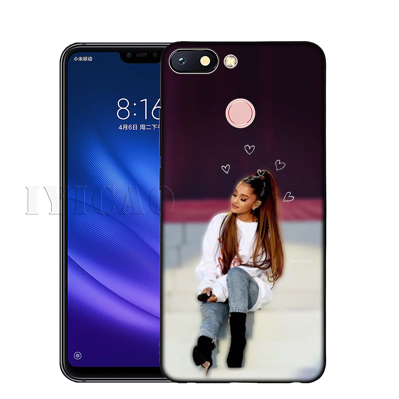 IYICAO Sexy hot Ariana Grande Ultrathin Novelty Fundas Soft Case for Xiaomi Redmi K30 K20 8A 7A 6A 5A S2 GO Note 8 8T 7 5 6 Pro |