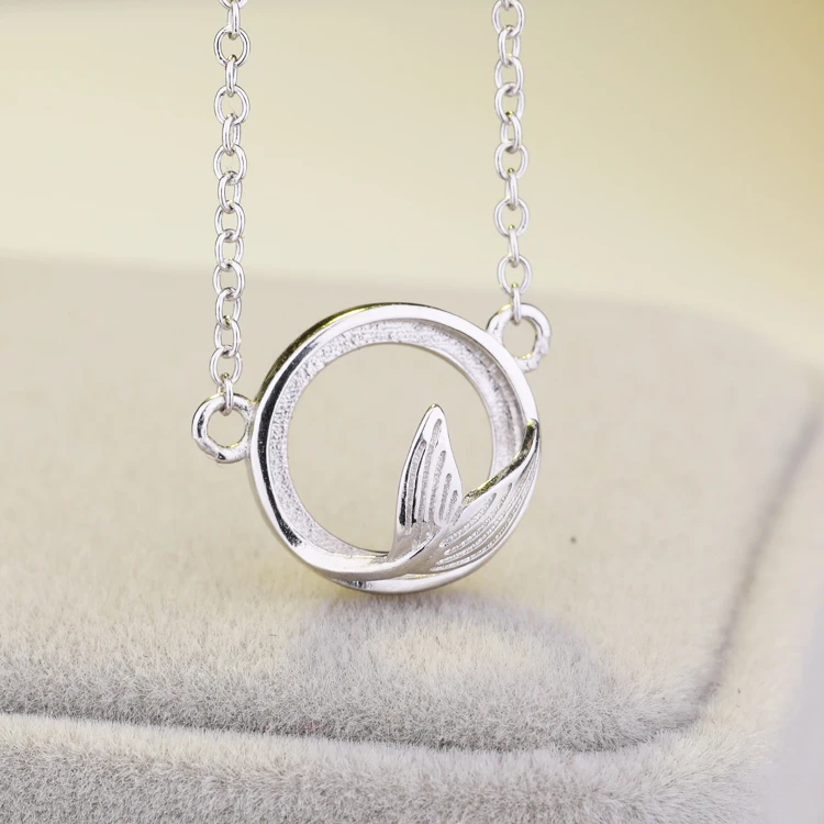 10mm sterling silver Color empty 925 silver plated white gold pendant empty tray diy inlaid beeswax amber pendant blank