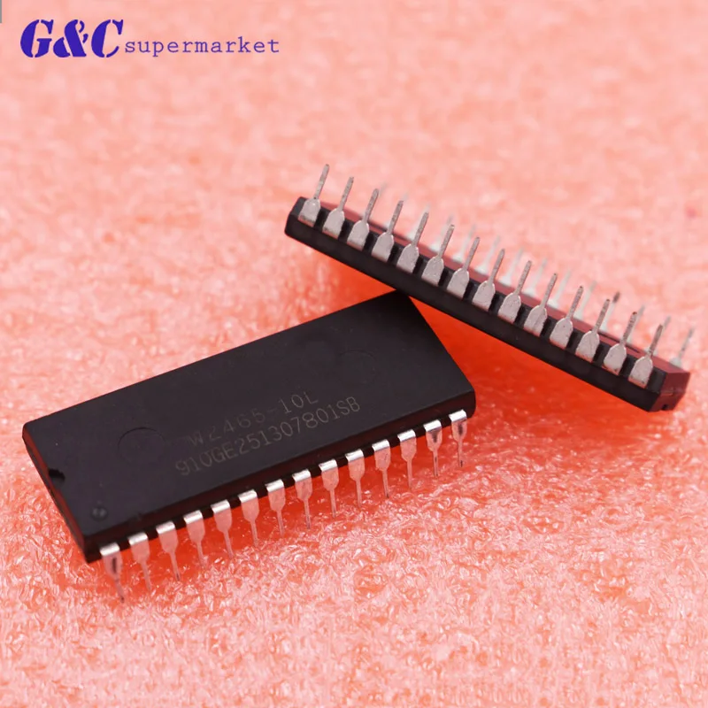 1/5 шт. W2465 10L DIP 28 8K X 8 CMOS статическая оперативная память IC WINBOND|Интегральные схемы| |