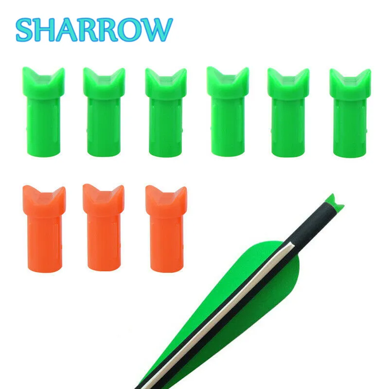 

50pcs Half Moon Crossbow Arrow Nocks ID7.6mm Plastic Tails Archery Arrows Shaft For Arrow Outdoor Shooting Training Accessories