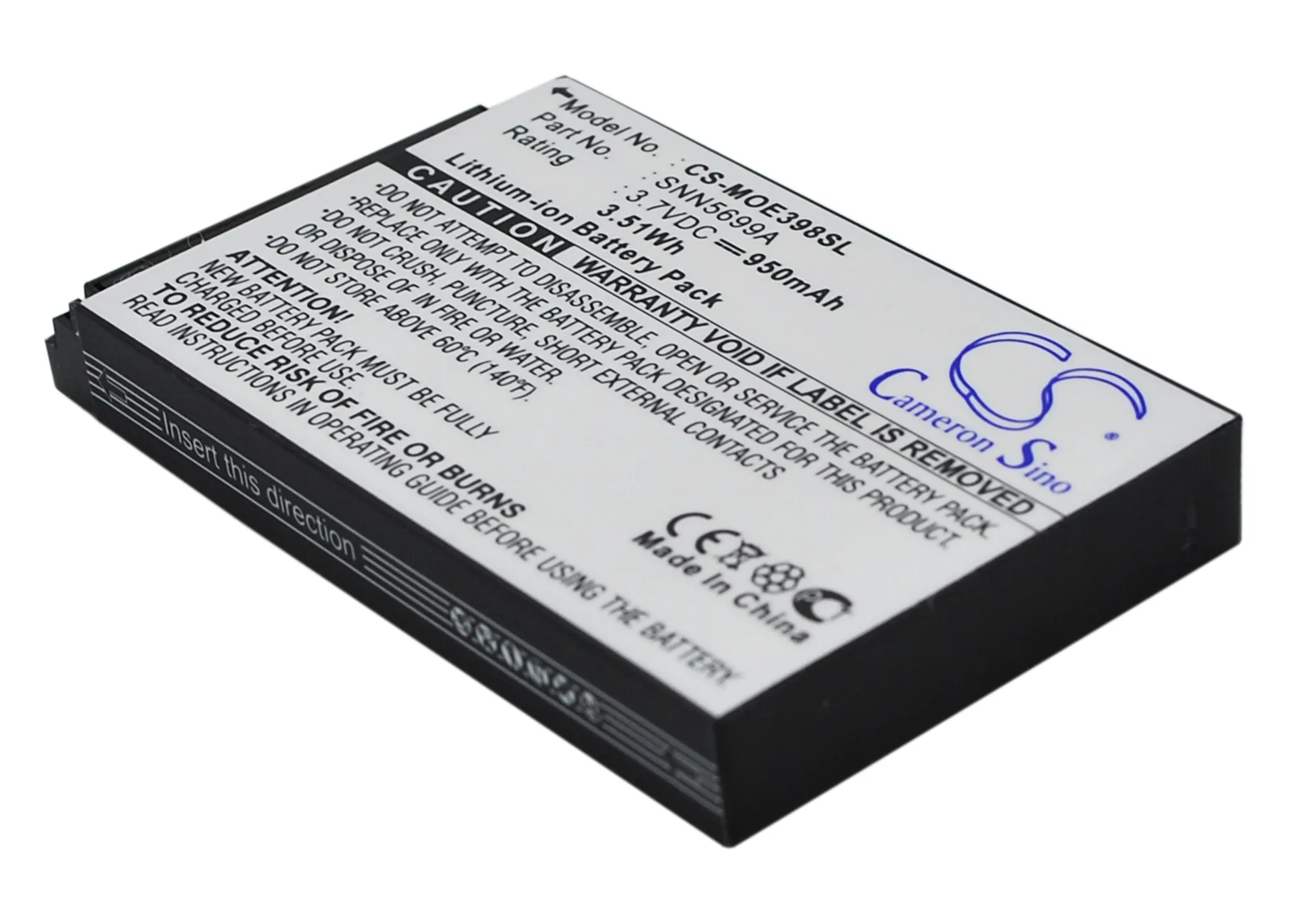 Аккумулятор Cameron Sino 950 мАч SNN5699A для Motorola C150 E398 ROKR E1 E3 V810|Цифровые аккумуляторы| |
