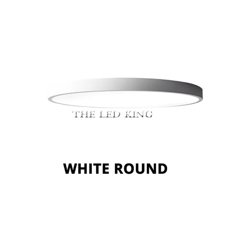 round white Светодиодный потолочный светильник для спальни, пульт дистанционного управления, 5 см, потолочный светильник для 8-20 квадратных метров, современный дом, осветительный прибор, Macaroon - Цвет корпуса: round white