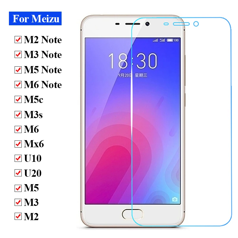 Защитное стекло для meizu m2 m3 m5 m6 Примечание Мэйси m5c m3s mx6 u10 u20 meizy м детей возрастом 2 3